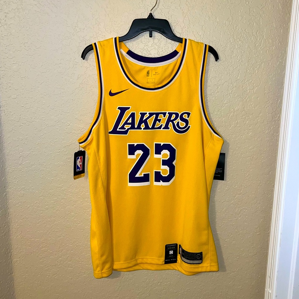 Nike Dri-Fit LeBron James Lakers Jersey (Mens XL)